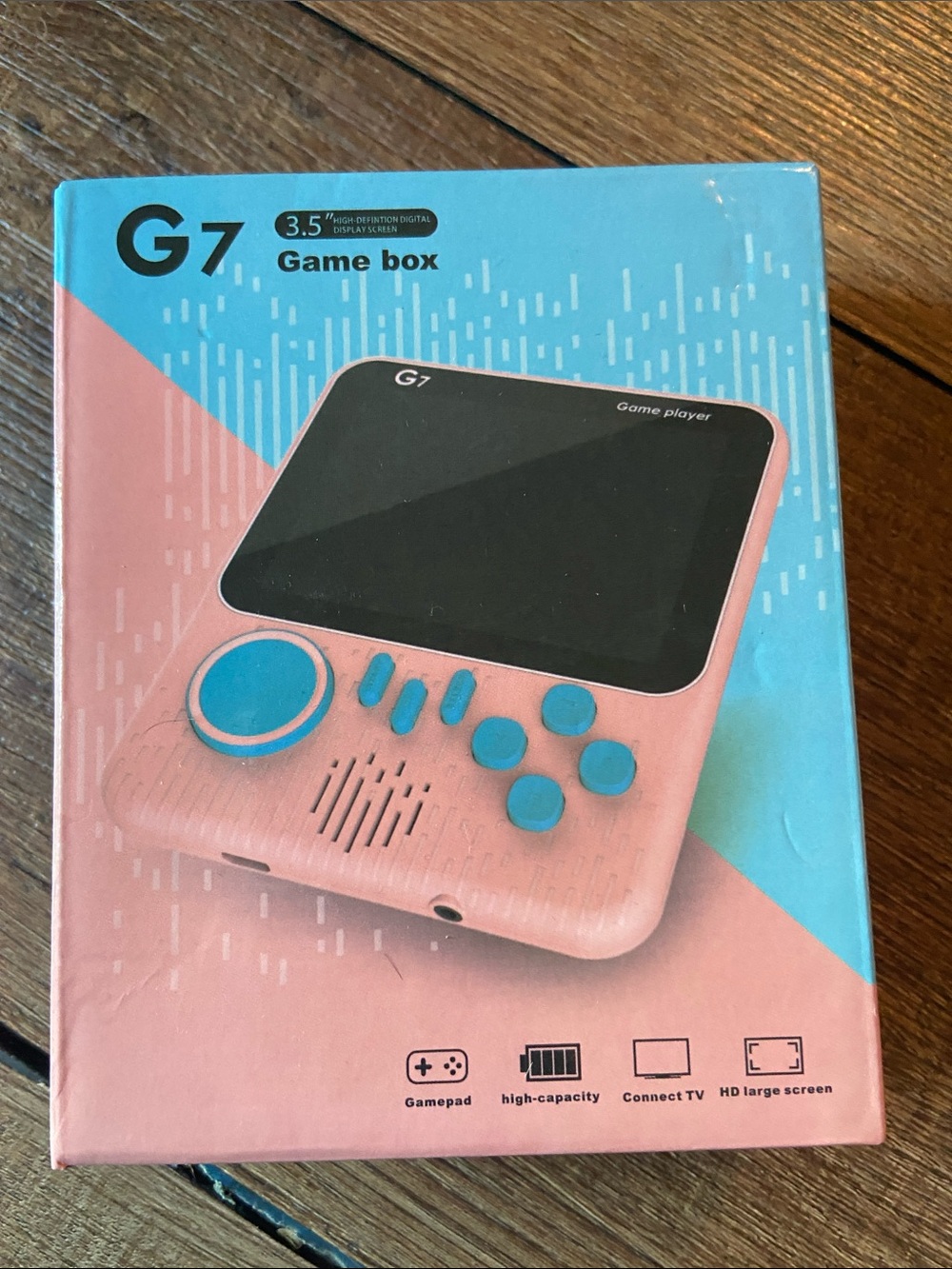 Pink Handheld Game Box Portable Console